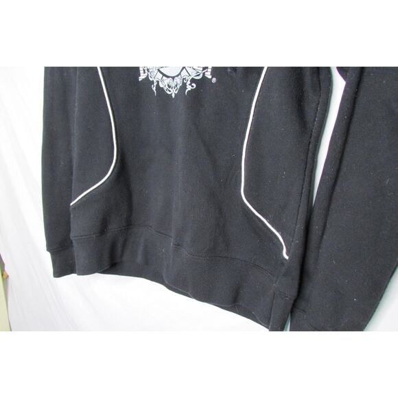 Everlast Sport Hoodie Pullover Size Medium Athletic Stretch Black Pullover - Picture 4 of 8